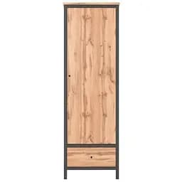 Пенал закрытый с ящиком Gerbor Чос REG1D1S Дуб Тахо/Черный (GRB-1257)