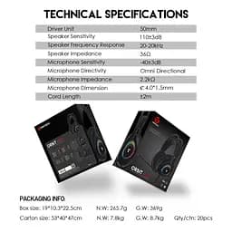 Ігрові Навушники Fantech HG25 Orbit Чорний - мініатюра 3