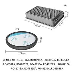 Набір фільтрів для пилососу Rowenta Compact Power RO4825 - мініатюра 2