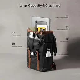 Рюкзак Tomtoc VintPack-TA1 22L Laptop Backpack Black 15.6 Inch/22L TA1M1D1 - мініатюра 6
