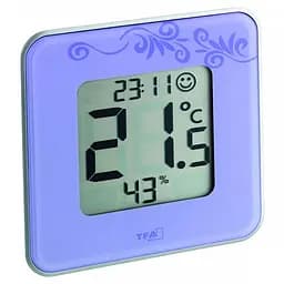 Термогігрометр цифровий з годинником TFA Style 30502111