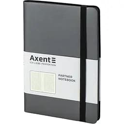 Книга записна Axent Partner Soft A5- в клітинку 96 аркушів срібляста (8206-15-A) - мініатюра 2