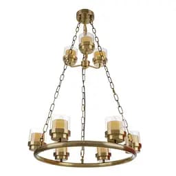 Люстра подвесная Brille свеча Е27 60W G (BR-917S/12)