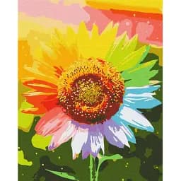 Картина по номерам Brushme Радужный подсолнечник 40x50 см
