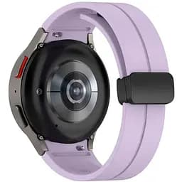 Ремінець для Samsung Galaxy Watch 6 40mm 6 44mm - фіолетовий ширина кріплення 20мм силікон Watchbands Cls-black (W33-8W432432)