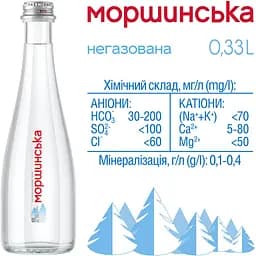 Мінеральна вода Моршинська негазована 0.33 л - мініатюра 3