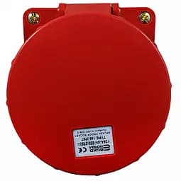 Розетка стаціонарна 125А P5 IP67 3P+N+PE ГС АСКО-УКРЕМ (A0080040011) - мініатюра 3