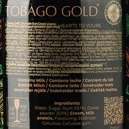 Лікер Tobago Gold Chocolate Rum Cream, 17%, 0,5 л - мініатюра 4