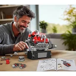Конструктор Mould King Mking Двигун і коробка передач FE V8 (10204) [161069] - мініатюра 4