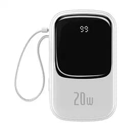 Портативна батарея Powerbank Baseus Qpow Digital Display Quick 20000 mAh 20 With Type-C Cable PPQD-H02 White