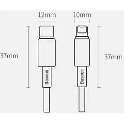 Кабель Baseus Tungsten Gold USB-C to Lightning 2m Black (CATLWJ-A01) [82115] - мініатюра 8