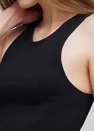 Топ-майка у рубчик HALTER TOP RIB 18862 S-M чорний - мініатюра 4