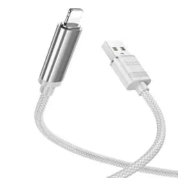 Дата кабель Hoco U127 Power USB to Lightning (1.2m) Silver / Gray - мініатюра 2