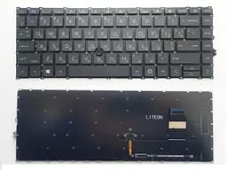 Клавіатура для ноутбуків HP EliteBook 745 G7/G8, 840 G7/G8 чорна без рамки з трекпоінтом RU/US High