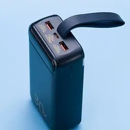 Павербанк Remax Bole Series RPP-522 / 30000мАч / до 22,5 Вт / USB-C+USB-A+microUSB / PD+QC / з ліхтариком / Темно-синій - мініатюра 2