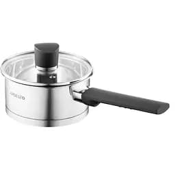 ARDESTO Ківш Gemini, скляна кришка, 0.9 л, нержавіюча сталь