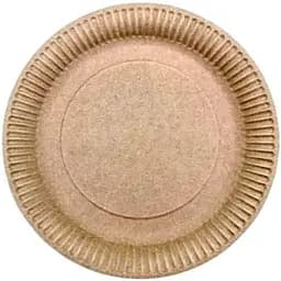 Тарелка одноразовая Крафтовая бумажная Ø 23 см 50 шт.