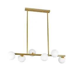 Люстра в сучасному стилі з круглими плафонами у вітальню Levistella 761J2023-6 BRONZE+WH
