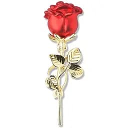 Брошь Роза красная (84946783)