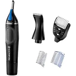 Тример Remington Nano Series Lithium, для носа та вух, ААx1, насадок-4, сталь, чорно-синій - мініатюра 2
