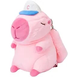 Рюкзак-сумка YG0057 Капибара, плюшевый, розовый