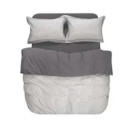 Постельное белье Lotus Home - Timeless антрацит евро