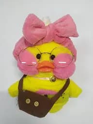 М'яка Качка Lalafanfan Duck в одязі 30см у пов'язці в асортименті
