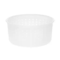 Форма для виготовлення м'якого сиру типу "Камамбер" та сирів з пліснявою (італійська корзинка) 0.65 кг, Kitchette Білий 85865