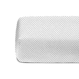 Простирадло Cosas на резинці 120х200 mini dots cs7, білий (DotsGreyWhite_120х200x20) - мініатюра 4