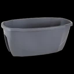 Горшок для цветов Serinova на перила Emerald, 15.5 л, антрацитовый (ZS02-Antrasit)