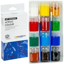 Фарби акварельні художні "Art Ranger" Bambi A12015-1, 15 мл, 12 кольорів
