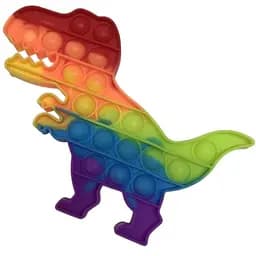Сенсорна іграшка Pop it динозавр різнокольоровий