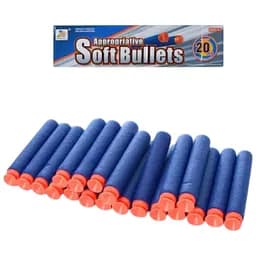 Кульки присоски м'які для дитячої зброї, 20 шт., 02-20