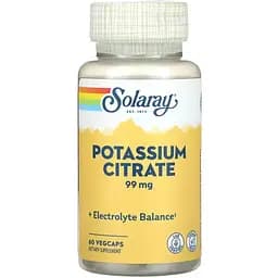 Дієтична добавка Solaray Potassium 99 мг 60 вегетаріанських капсул