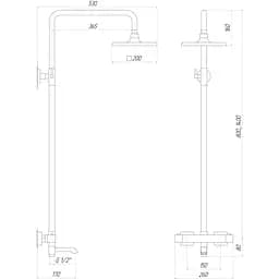 Душова система Globus Lux GLM-0041T-BB - мініатюра 5