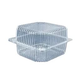 Пластиковый пищевой контейнер с откидной крышкой 1350 мл 139х139х47 мм 50 шт./уп. (SL25-1)