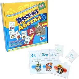 Детские Пазлы Strateg Веселая азбука 525ST укр.