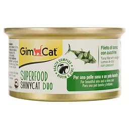 Вологий корм для котів GimCat Superfood Shiny Cat Duo з тунцем та цукіні 70 г