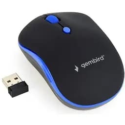 Миша Gembird MUSW-4B-03-B чорний/синій бездротова USB 800/1200/1600 dpi 1xAА (MUSW-4B-03-B)