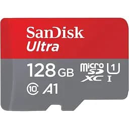 SanDisk Карта памяти microSD 128GB C10 UHS-I R150MB/s Ultra