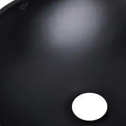 Умивальник Qtap Dove накладний овальний 410x335x145 мм Black matt + донний клапан PU03, Чорний матовий - мініатюра 5