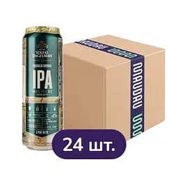 Упаковка пива Volfas Engelman IPA янтарного 6% 13.63 л ж/б (0.568 л х 24 шт.)