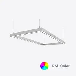 Світлодіодний світильник X-LED 120ВТ прямокутник RAL (840х440х43)