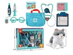 Набір доктора 832-203, собачка, аксесуари, сумка, окуляри, в коробці (6946615519763)