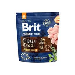 Сухой корм Brit Premium Junior M 1 кг для щенков средних пород (весом от 10 до 25 кг) (курица)