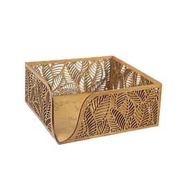 Деревянная салфетница VANZA LEAF oak - S (14 см)