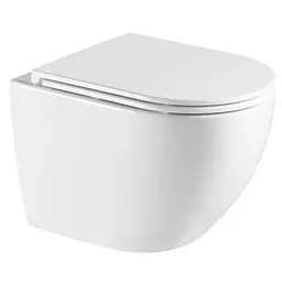 Унитаз подвесной Mixxus Premium Ellipse-0304-R 540x360x360 мм, система смыва Rimless MP6466, Белый