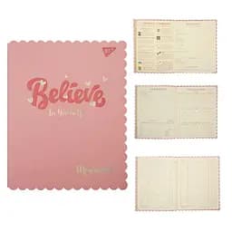 Щоденник YES PU інтегральний Believe, A5, 40 аркушів, для школи (911386)