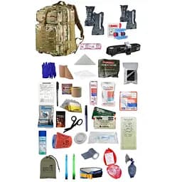 Укомплектований медичний тактичний рюкзак №3 Rescue Ready 45 л камуфляж