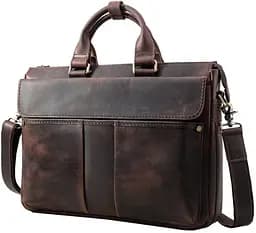 Чоловіча шкіряна сумка Vintage 44х30х8 см sum0012591